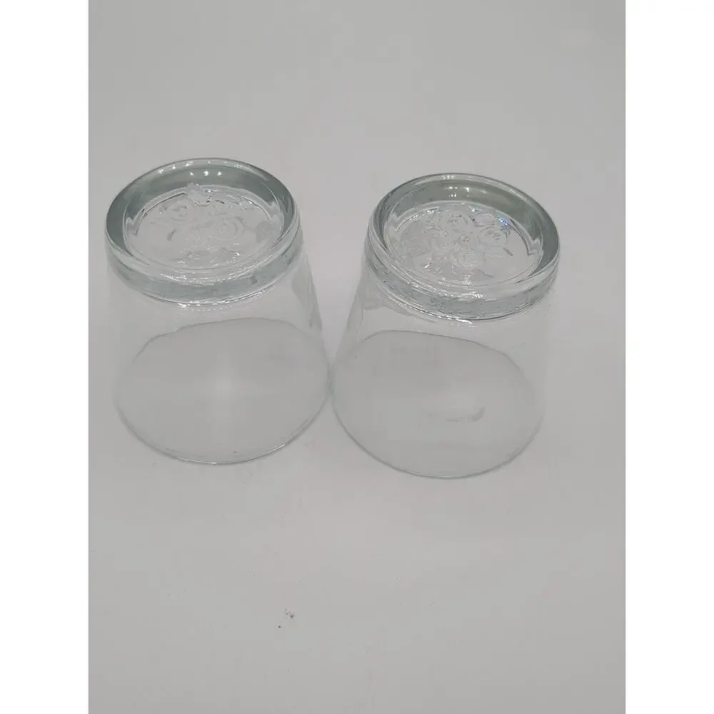 Four Roses Bourbon Deep Rose Rock Glasses Set Of 2